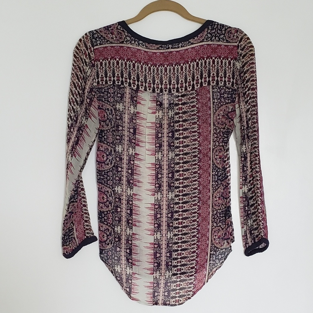 Lucky Multi-colored Boho Blouse - Picture 2 of 2